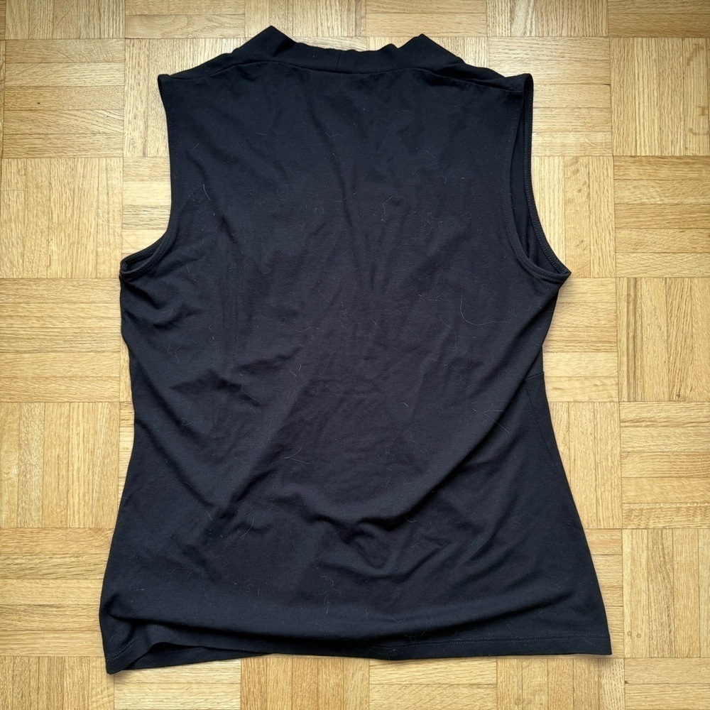 Olsen Europe | women's medium Elegant Black Camisole with Decorative Accent - Picture 2 of 4